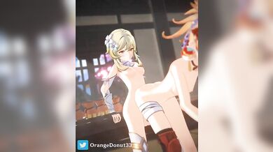 Hentai Funtime with Yoimiya and OrangeDonut!