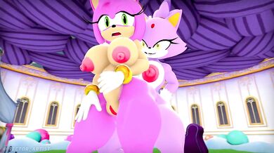 Amy Receiving a Dick Drizzle from Blaze