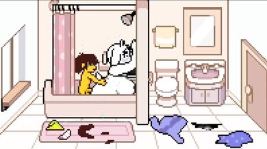 'The EVIL FALLEN ONE'S Midnight Shower with TORIEL'