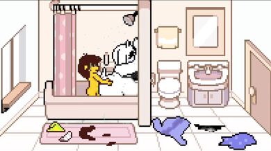 'The EVIL FALLEN ONE'S Midnight Shower with TORIEL'