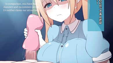 Little sister Hinata is getting a hand job in English from her older brother Kaho.