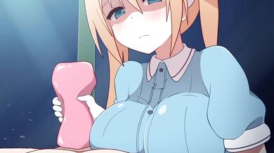 Little sister Hinata is getting a hand job in English from her older brother Kaho.