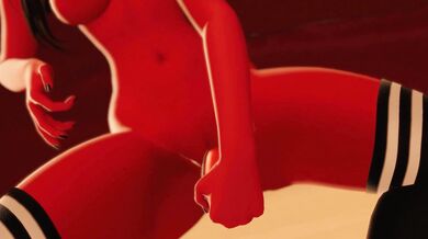 Masturbating Meru's Red Rod Ride
