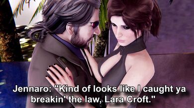 Cop Shafted Lara's Booty: The Tomb Raider's Anal Adventure