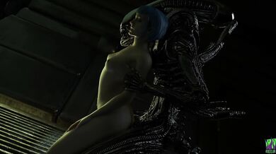 Tentacle Fun with a Slutty Alien Bitch!
