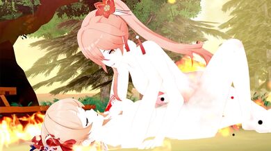 Guinaifen and Yoimiya (Shemale on Shemale)