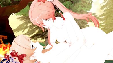 Guinaifen and Yoimiya (Shemale on Shemale)