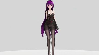 Purple-haired Stripper Gives a Steamy Show in Honkai Impact Raiden Mei Hentai R18 MMD 3D