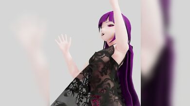 Purple-haired Stripper Gives a Steamy Show in Honkai Impact Raiden Mei Hentai R18 MMD 3D