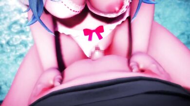 'Unleashing My Inner Beast with Lamy and Yukihana in a Hololive Room - Mozuku'