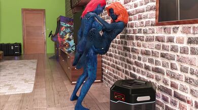 Blue Mystique Women Getting Fucked Wet and Wild