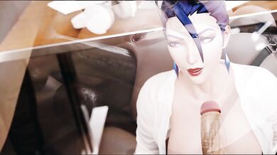 Anime Babe Gets Pounded By Two Dildos In A Bathroom Stall!