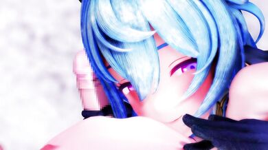 Mozuku's Lustful Impact on Ganyu's Virgin Tightness