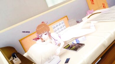 Self-loving cutie plays with herself at home