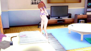 Self-loving cutie plays with herself at home