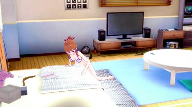 Self-loving cutie plays with herself at home