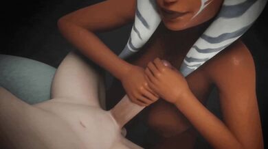 Ahsoka Tano's Intense Anal Training Session at the HMV Store