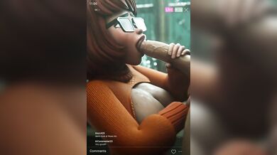 Cock-Loving Velma Takes It Deep On Live Naked Animation!
