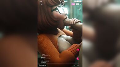 Cock-Loving Velma Takes It Deep On Live Naked Animation!