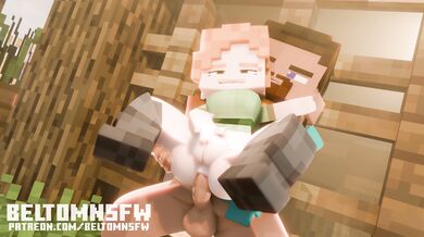 Minecraft Steve's Sexual Escapades with Alex in a Beltom Animated NSFW Short