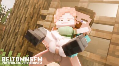 Minecraft Steve's Sexual Escapades with Alex in a Beltom Animated NSFW Short