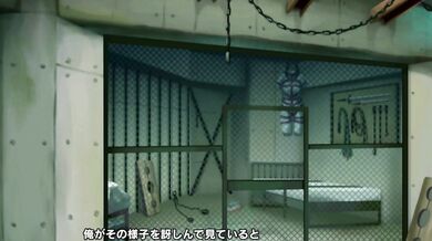 '"One-eyed demoness bends over to pick up a sword, revealing her pink pussy and perky tits"