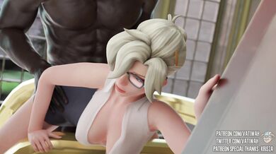 Mercy's Naughty Library Fantasy: A Tale of Overwatch and Forbidden Pleasures