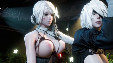 Fucking Kaine's Ass with 2B's Big Dildo [AxcellSFM][NO WM]