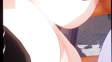 Stairway to Screaming Orgasms: Botan Fucks her way up the Stairs!