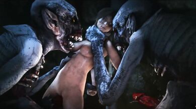 Slave to the Beasts: Lara Bound and Abu*sed by Monstrous Creatures