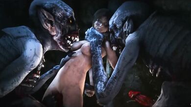 Slave to the Beasts: Lara Bound and Abu*sed by Monstrous Creatures