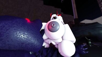 Naughty 1Wolf Gets Pounded In The Butt By Big Bad Wolves In 'Whorblox' #7!