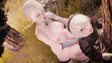 Fucking Kaine and Sexy 2B in an Erotic Adventure