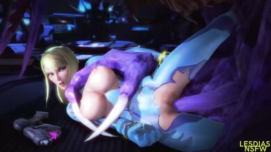 Sexy Samus and Ridley Take a Side Fuck!