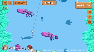 Mermaid Fishing - Naughty Tail Catch (Level 4-6)