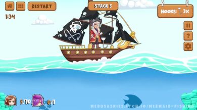 Mermaid Fishing - Naughty Tail Catch (Level 4-6)