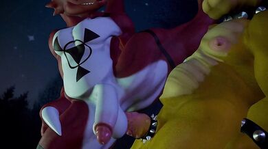 Bowser and Guilmon Go Wild in DaSharky3D's Latest Hentai Masterpiece!