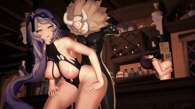 'Sexy Neko Kawaii Babes Love Kafka and Blowjobs in the Black Swan Fantasy World with Sexy Sounds and Effects, 4k Ultra HD [Takoiyaki]'