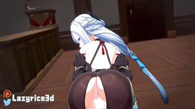 Slutty Shenhe Gets Pounded By a Huge Cock in 3D!