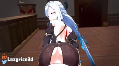 Slutty Shenhe Gets Pounded By a Huge Cock in 3D!