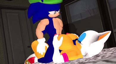 Luigi's Hat Porn Adventure with Rouge and Sonic