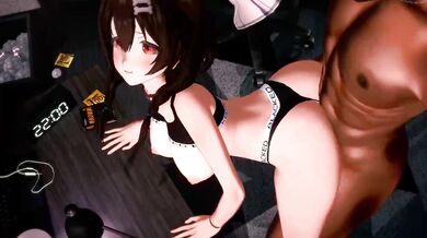 BBC invades Korone's pussy