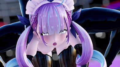 Aqua and Pekora's Sexy Strip Tease [ブラン] in 'SEXDance'