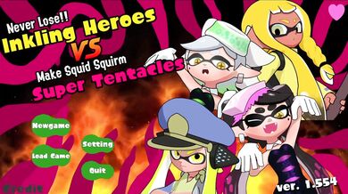 Epic Battle of Squidly Invaders vs Cute Inklings and Their Jiggling Bits for the Whole Gang