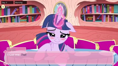 The Lovable Lesbian Ponies: Pony Waifu Sim Episode 3 - Twilight Sparkle's Sexual Awakening