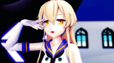 Shimakaze's Final Fuck Fest [MMD R18] Goodbye Blowjob Party for Hamselvish