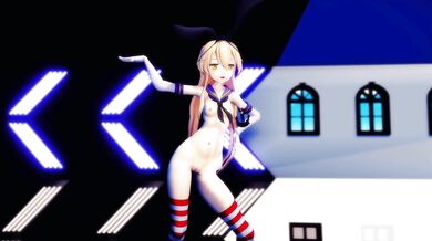 Shimakaze's Final Fuck Fest [MMD R18] Goodbye Blowjob Party for Hamselvish