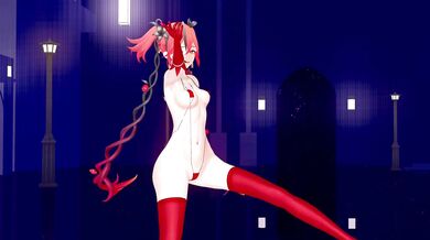 Shrunken Sprites Fuckin' in a Mini Garden: Haniwa's MMD Camellya Porn