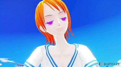 Sexy Sailor Luffy and Nami's Wet Adventure in One Piece Episode 6