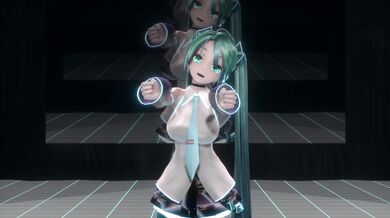 Hentai Porn: "Hatsune Miku: The Satisfaction King (Dark Skin Version)"